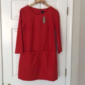 JCrew wool lined dress with pockets.